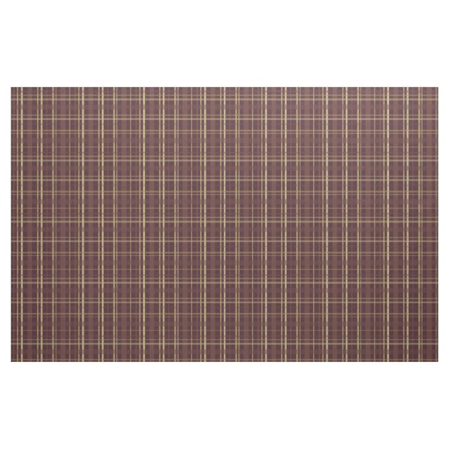 braun Kariert Stoff (Fat Quarter (45,7 x 55,9 cm))