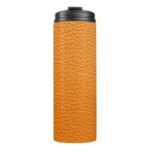 Braun Lederstruktur Thermosbecher