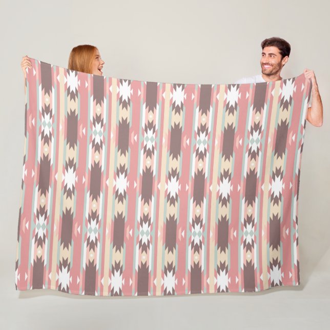 Braun, Mauve & Green Aztec, Südwestliche Fleece (Beispiel)