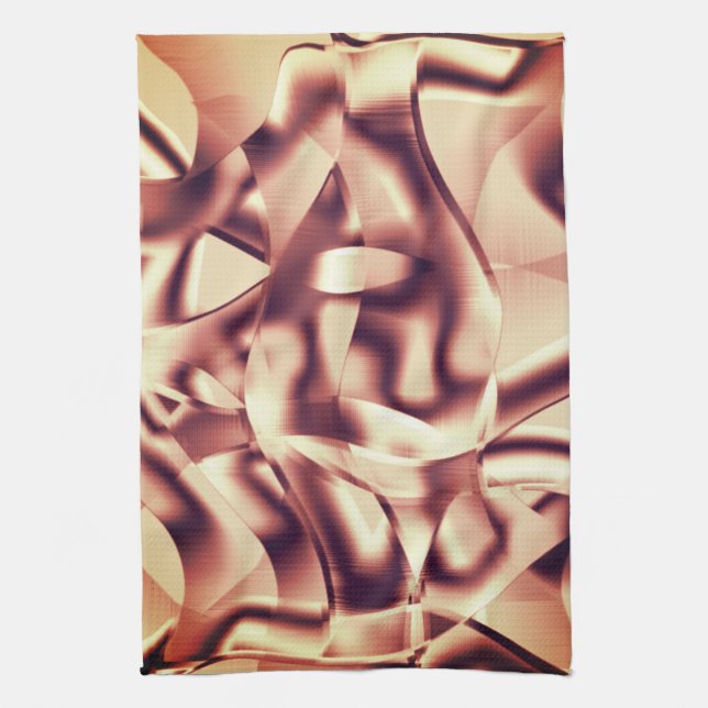 Braun- oder bordeauxrot, beige geschirrtuch (Vertikal)