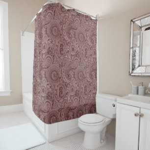 Braun-Paisley-Duschvorhang Duschvorhang