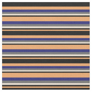Braun, Schwarz, Bisque, Dim Gray & Midnight Blue Stoff