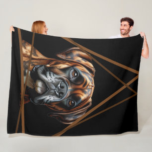 Braun-schwarzer Brindle-Boxer-Labrador-Hund Fleecedecke