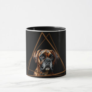 Braun-schwarzer Brindle-Boxer-Labrador-Hund Tasse