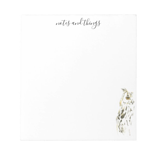 Braun-Ugel Notizblock (Vorderseite)