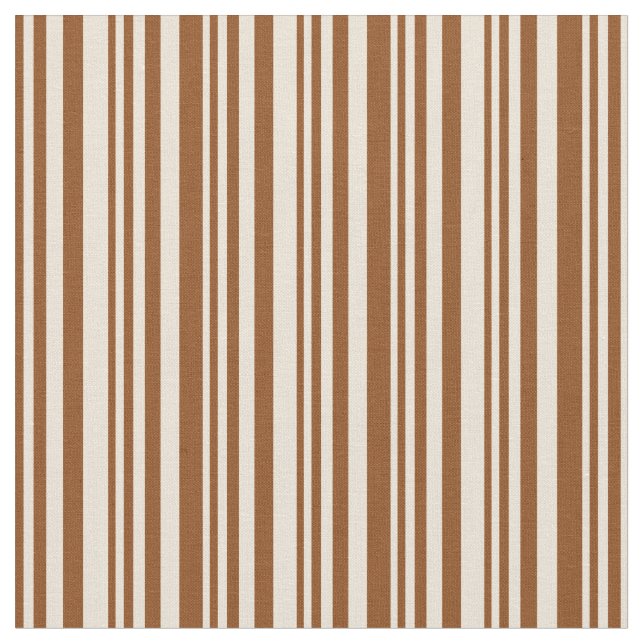 Braun- und Bisque-Streifen/Muster mit Linse Stoff (Nahaufnahme)
