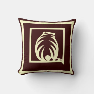 Braun und Creme CATS Modernes Kissen