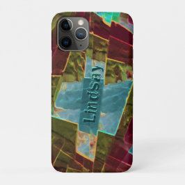 Braun- und gepunktet aussehendes Schnitzwachs Case-Mate iPhone Hülle