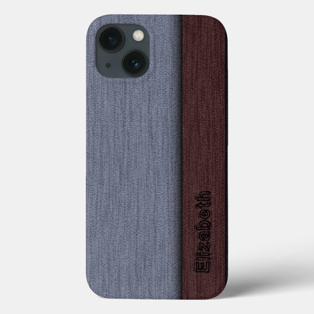 Braun und Grau Beruflich Moderne Case-Mate iPhone Hülle (Rückseite)