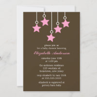 Braun-und rosa-Babydusche