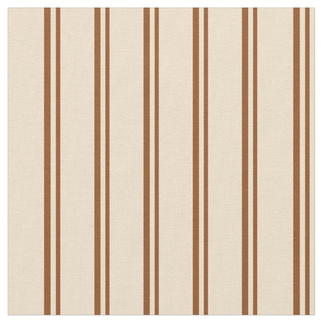 Braun- und Tan-Farbbandmuster Stoff (Nahaufnahme)