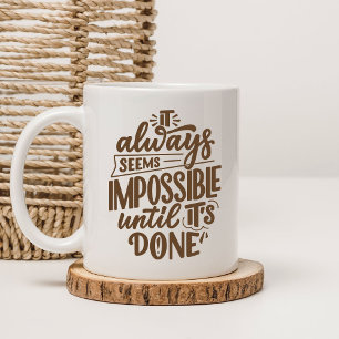 braun und weiß Minimalistisch Kaffeetasse