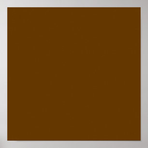 Braun (Vollfarbe) Poster