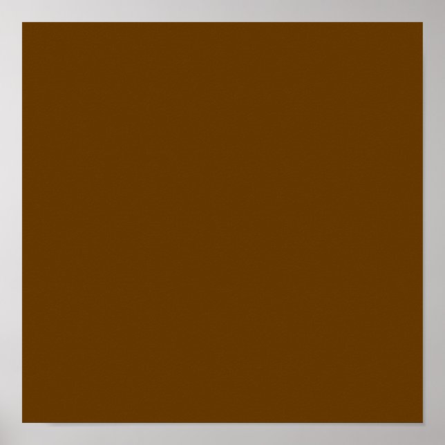 Braun (Vollfarbe) Poster (Vorne)