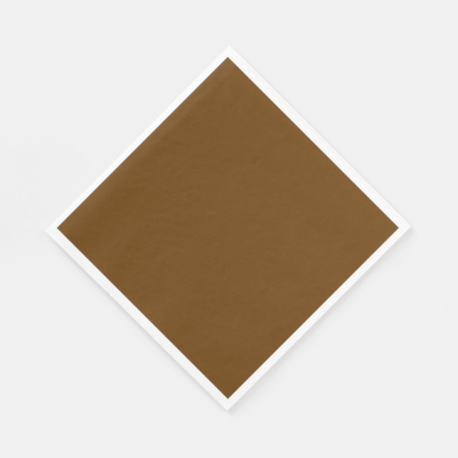 Braun (Vollfarbe) Serviette (Ecke)