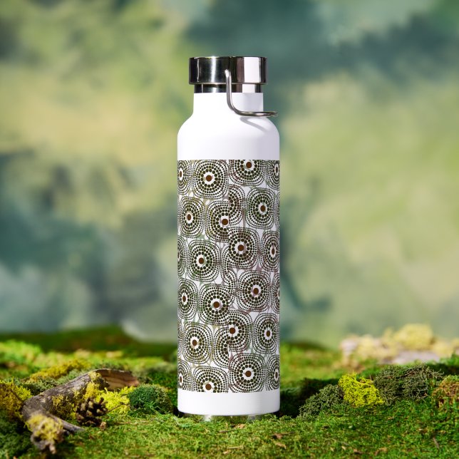 Braun-Wasser-Flasche, Stoffdesign, Anthara Trinkflasche (Außenbereich)
