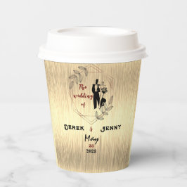 Braun Wedding Pappbecher