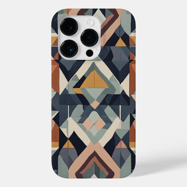 braun weiß und schwarz blau Case-Mate iPhone hülle (Rückseite)