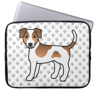 Braun-weißer Dänisch-Schwedischer Farmhund Süßer H Laptopschutzhülle