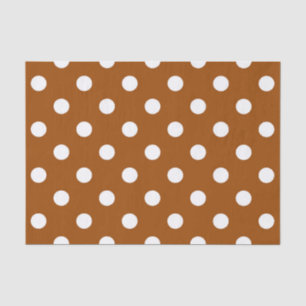 Braun-weißes Punkte-Design Seidenpapier