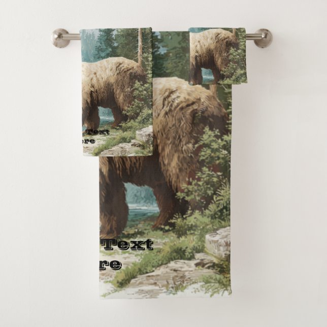 Braunbär Badhandtuch Set (Insitu)