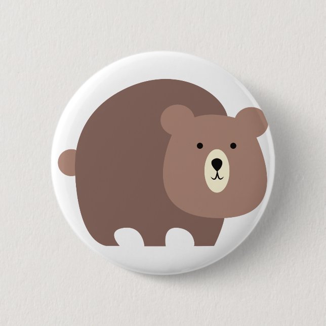 Braunbär Button (Vorderseite)