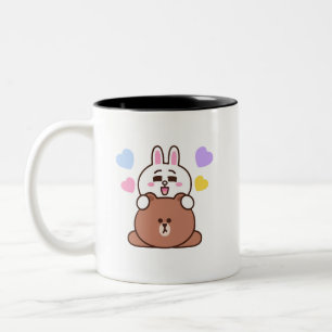Braunbär Cony Häschen Liebe Zweifarbige Tasse