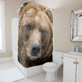 Braunbär Duschvorhang