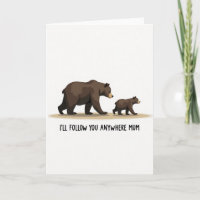 Braunbär-Folgt-Dir-Mama-Karte