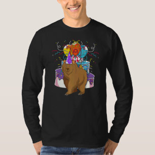 Braunbär Geburtstag Partei Tierwald Tier sein T-Shirt