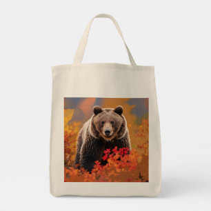 Braunbär, gemeiner Braunbär, Lebensmittelgeschäft Tragetasche