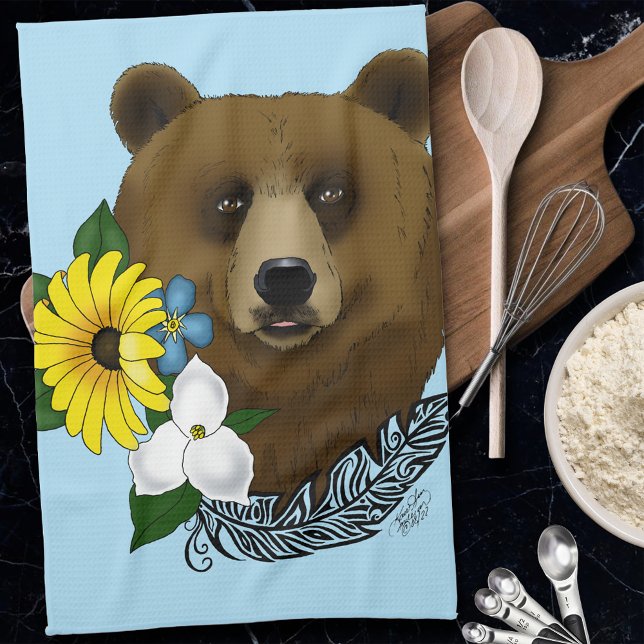 Braunbär Geschirrtuch (Von Creator hochgeladen)