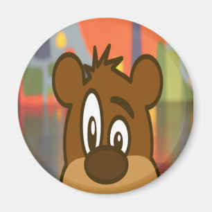 Braunbär-Gesicht Magnet