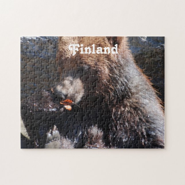 Braunbär in Finnland Puzzle (Horizontal)