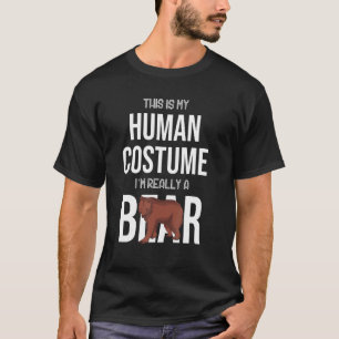 Braunbär Menschenkostüm Waldtier Bär T-Shirt