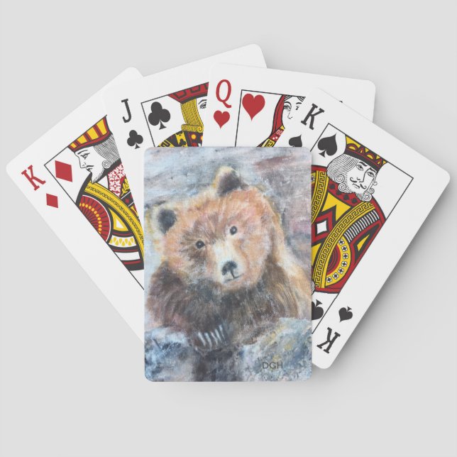 Braunbär Originalspielkarten Spielkarten (Rückseite)