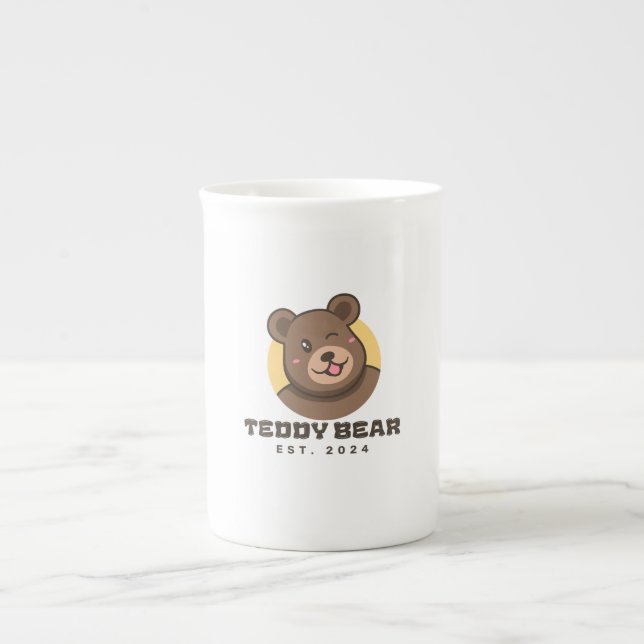 Braunbär-Tasse Prozellantasse (Vorderseite)