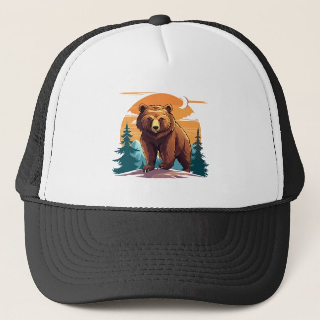 Braunbär Truckerkappe (Vorderseite)