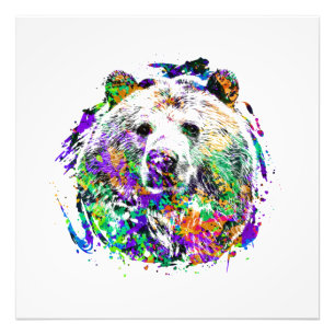 Braunbär Wildwald Welt Fotodruck