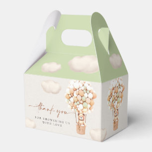 Braunbären-Balloons Gefälligkeitsbox Geschenkschachtel