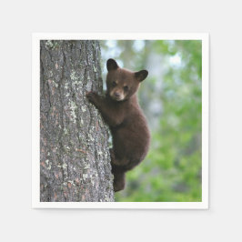 Braunbären-Foto Serviette