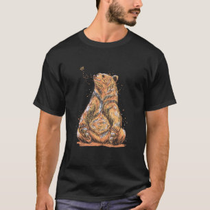 Braunbären Niedliche Bienen Bären Natur Tierische  T-Shirt