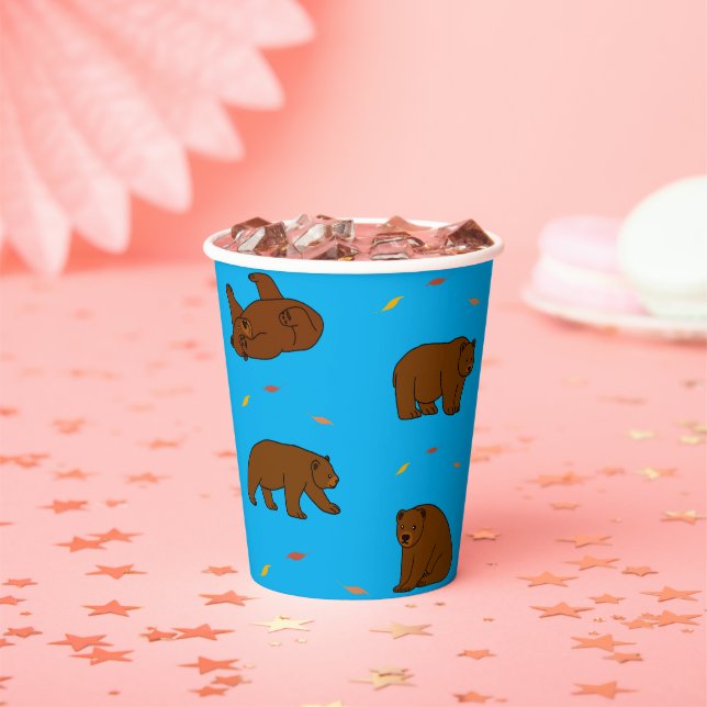 Braunbären Pappbecher (Insitu)
