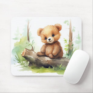 Braunbärenkuppe im Log Mousepad