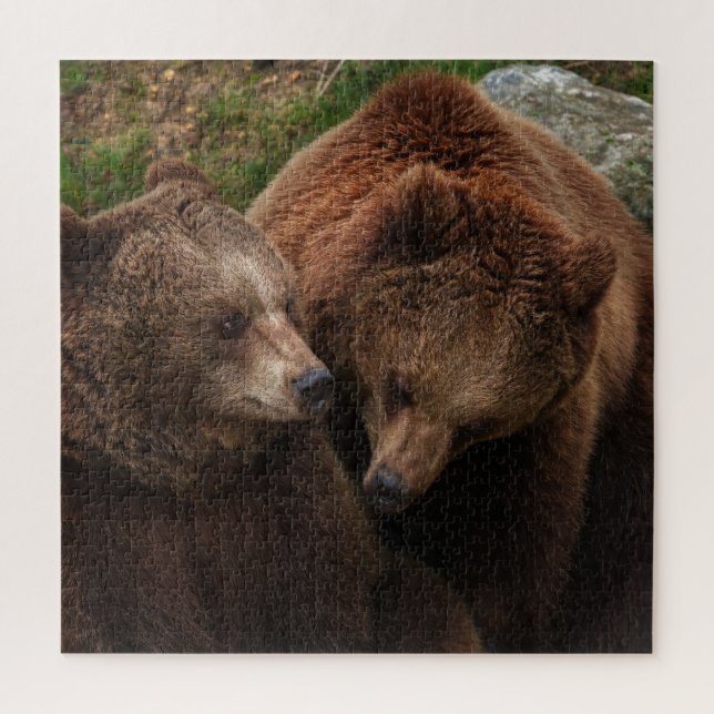 Braunbärenverkleidung bei Männern Puzzle (Vertikal)