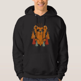 Braunbärenwald Tier Natur Außenbereich Hoodie