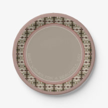 Braunbeige und Staubrose