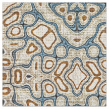 Braunblaue Bali-Batik-Style-Muster in Maulfarbton