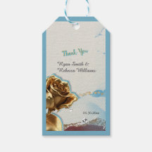Braunblaue goldene Hochzeitsgeschenkkarte