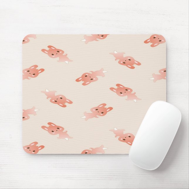 Braunbüsche auf rosa mousepad (Mit Mouse)